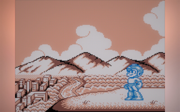 Mega Man is feeling content, and is not in space this time for some reason